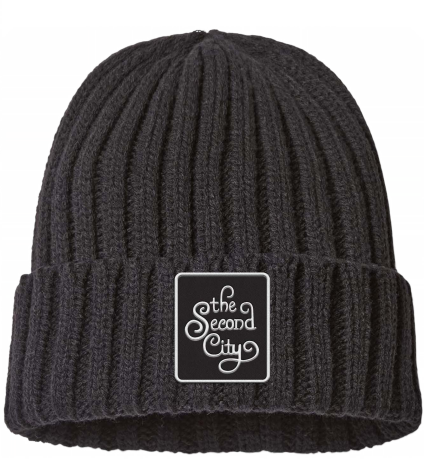 Black Patch Beanie